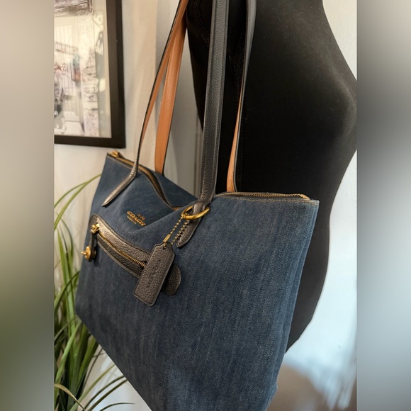 Coach Denim Taylor Tote - Picture 11 of 13